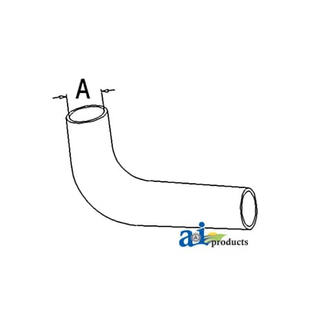 A & I Products Radiator Hose, Upper 10" x8" x2.5" A-104701A